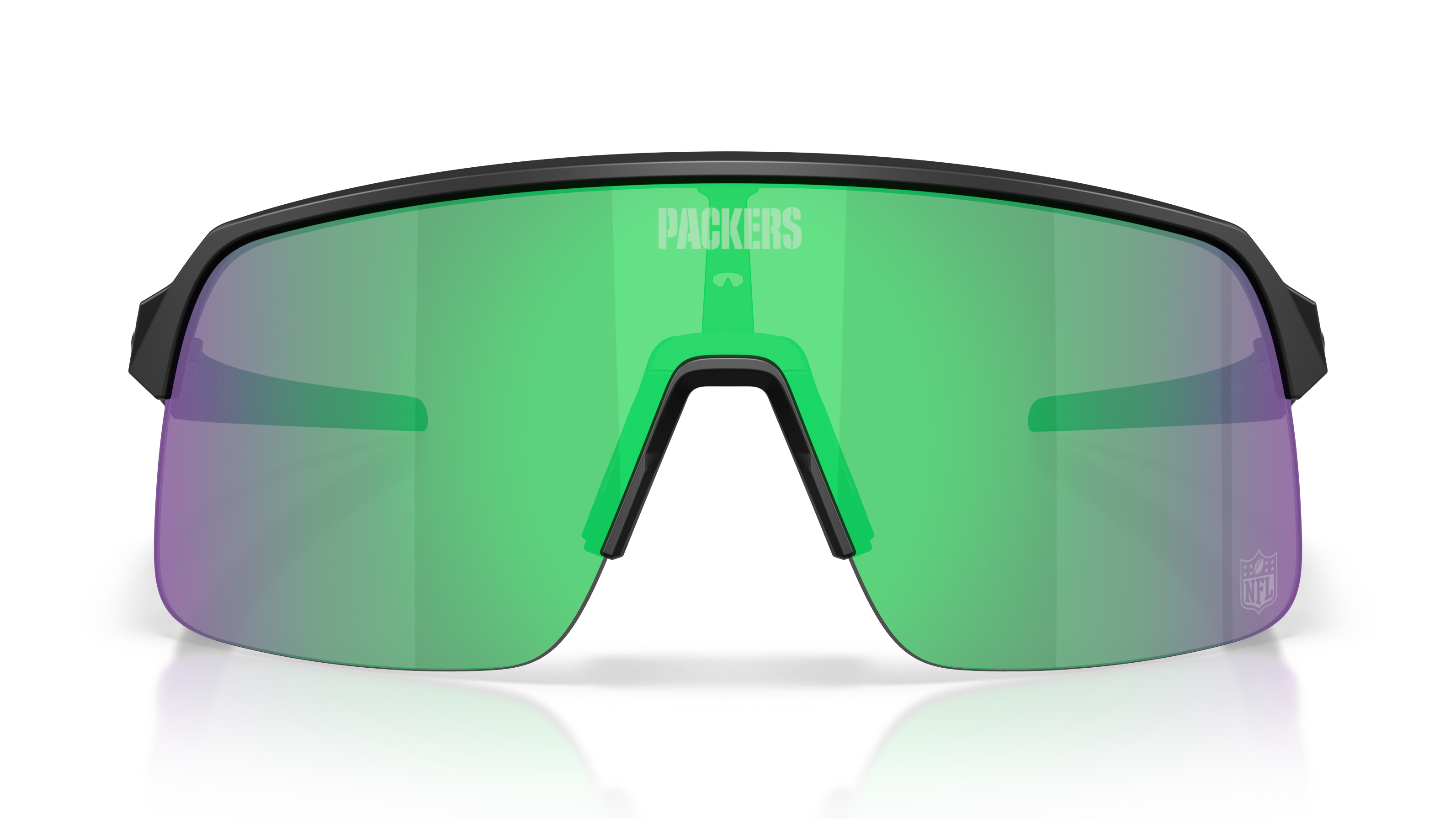Image of Sutro Lite Green Bay Packers - Matte Black | Prizm Jade