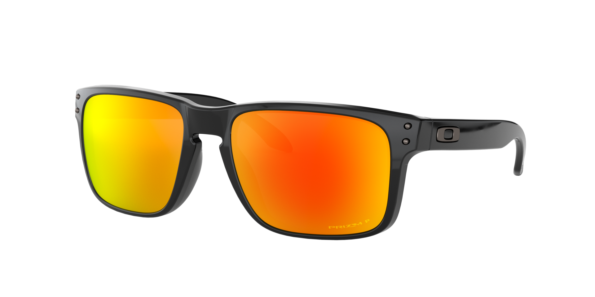 Image of Holbrook - Polished Black | Prizm Ruby Polarized