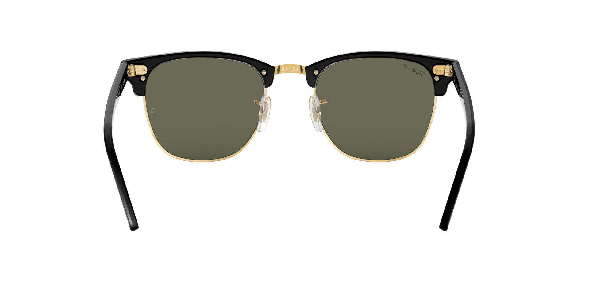 Image of Clubmaster - Black | G 15 Green Polarized - 51mm
