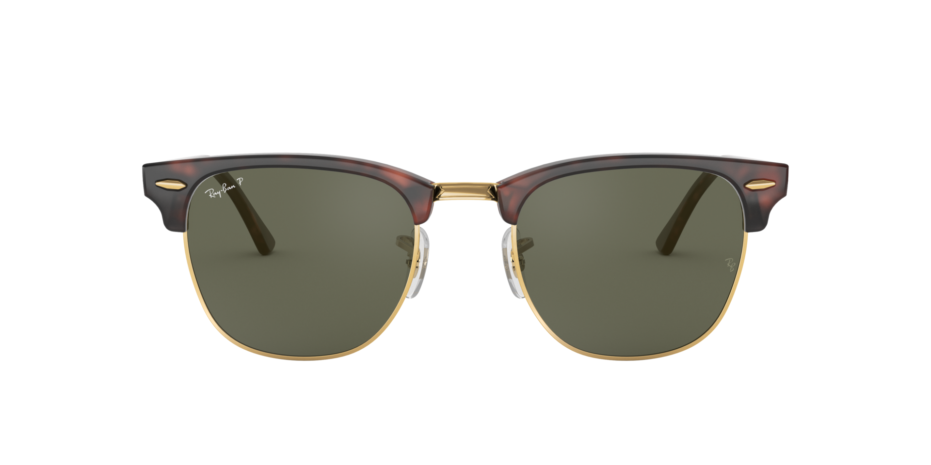 Clubmaster - Red Havana | G 15 Green Polarized - 51mm