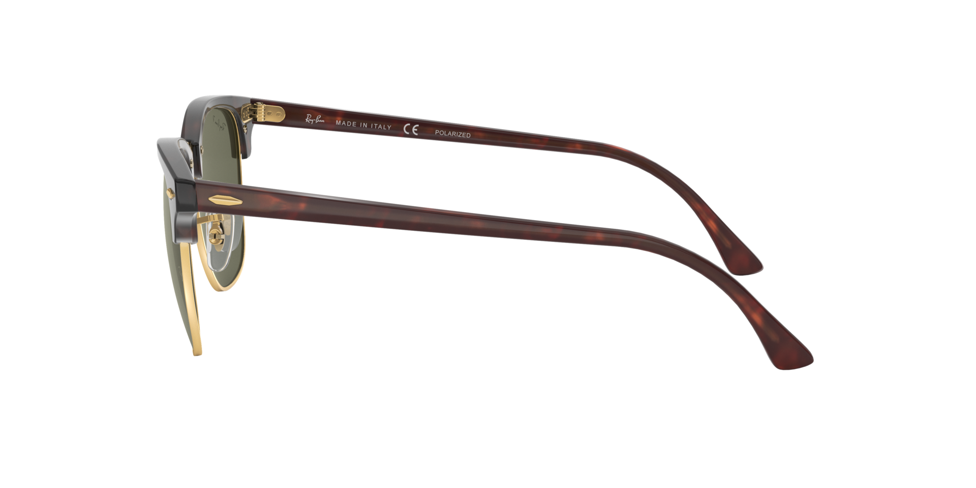 Clubmaster - Red Havana | G 15 Green Polarized - 51mm