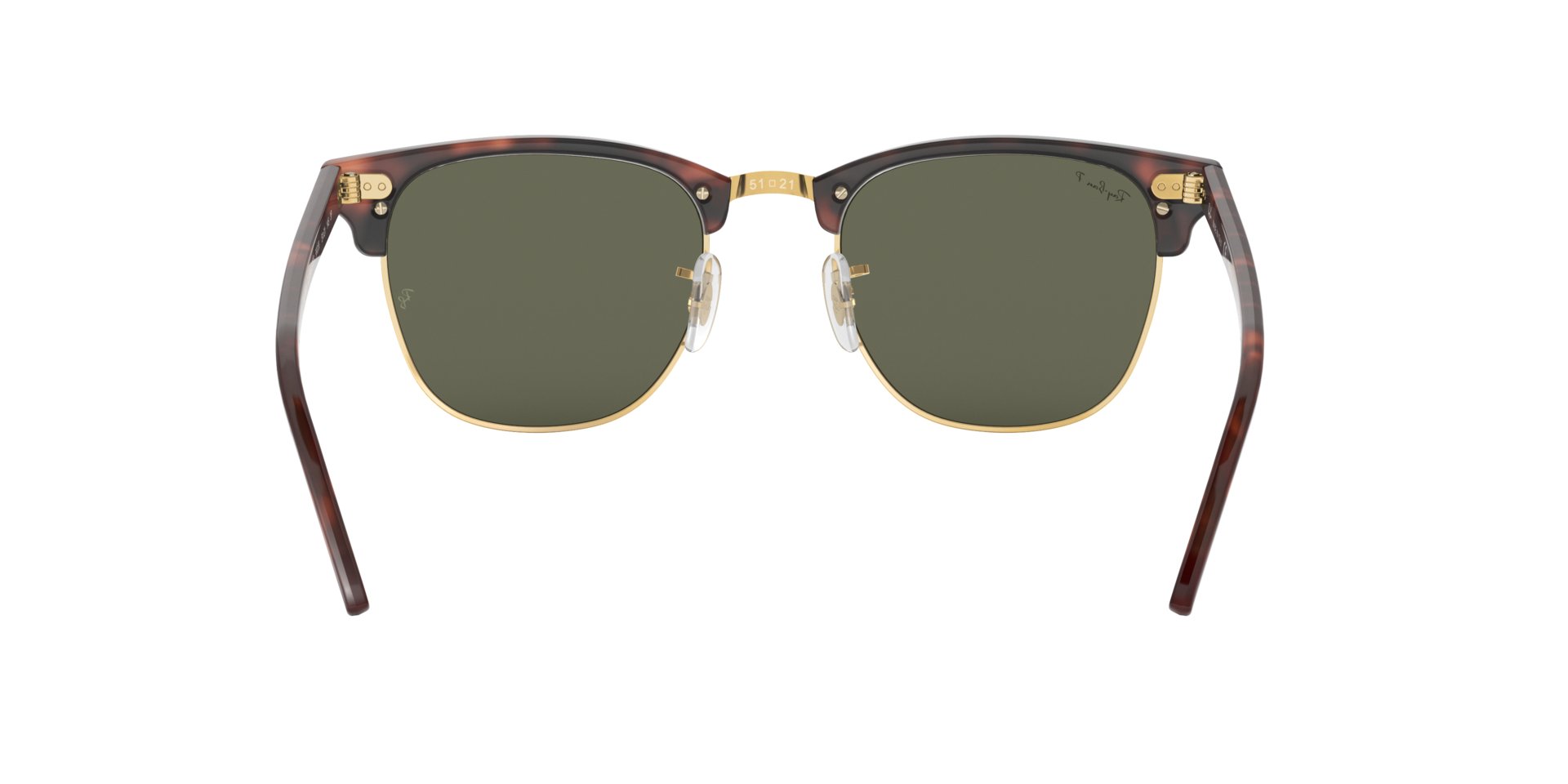 Image of Clubmaster - Red Havana | G 15 Green Polarized - 51mm