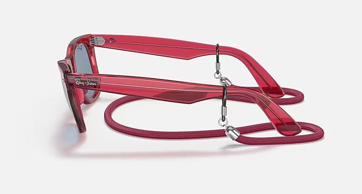 Image of Wayfarer Colorblock - Transparent Red | Blue - 50mm