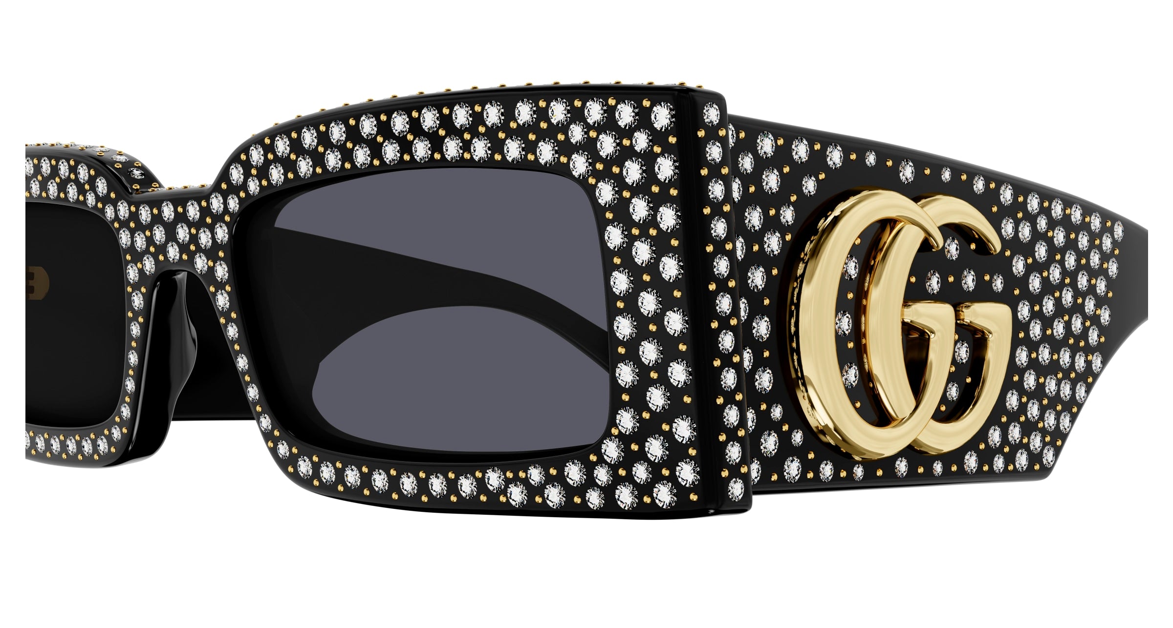 Image of GG1425S Prestige Black w/Rhinestones | Grey