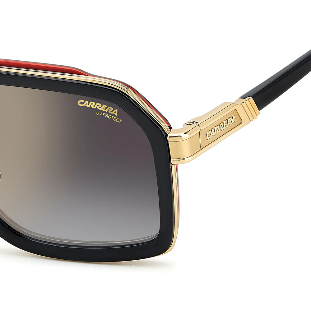 Image of Ca 1053/S/TI - Black Red | Grey Shaded Gold Mirror