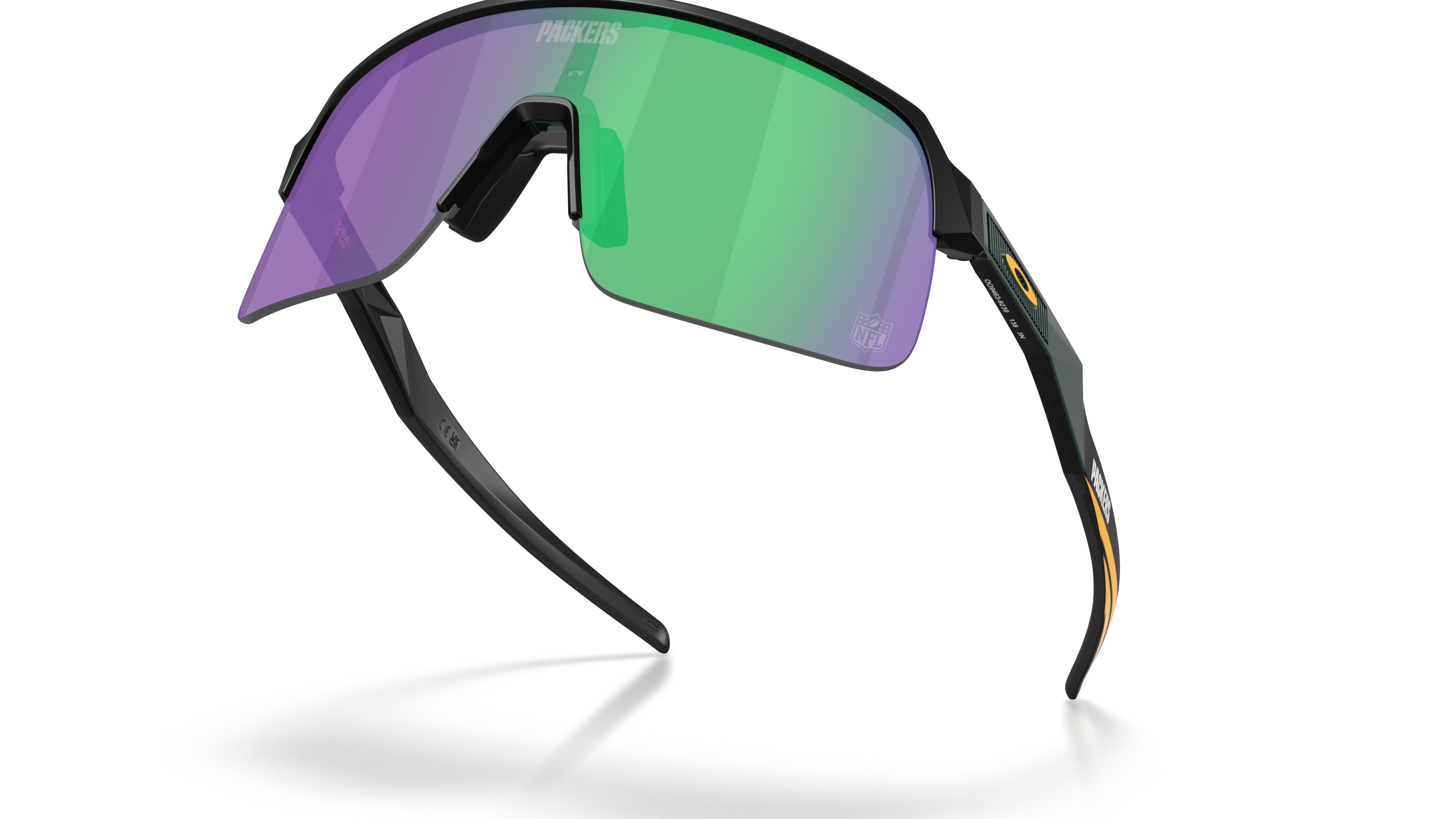 Image of Sutro Lite Green Bay Packers - Matte Black | Prizm Jade