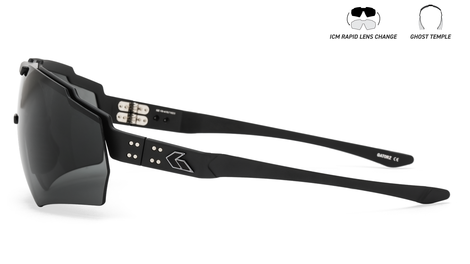 Image of Blastshield - Black Cerakote w | Silver Logo | Smoke