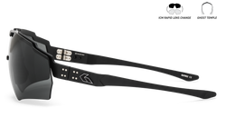 Image of Blastshield - Black Cerakote w | Silver Logo | Smoke