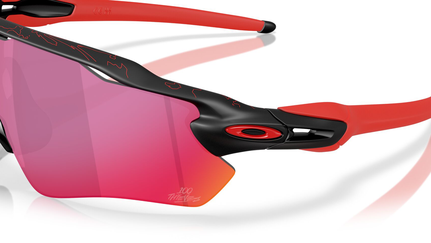Image of Radar EV Path 100 Thieves - Matte Black | Prizm Road