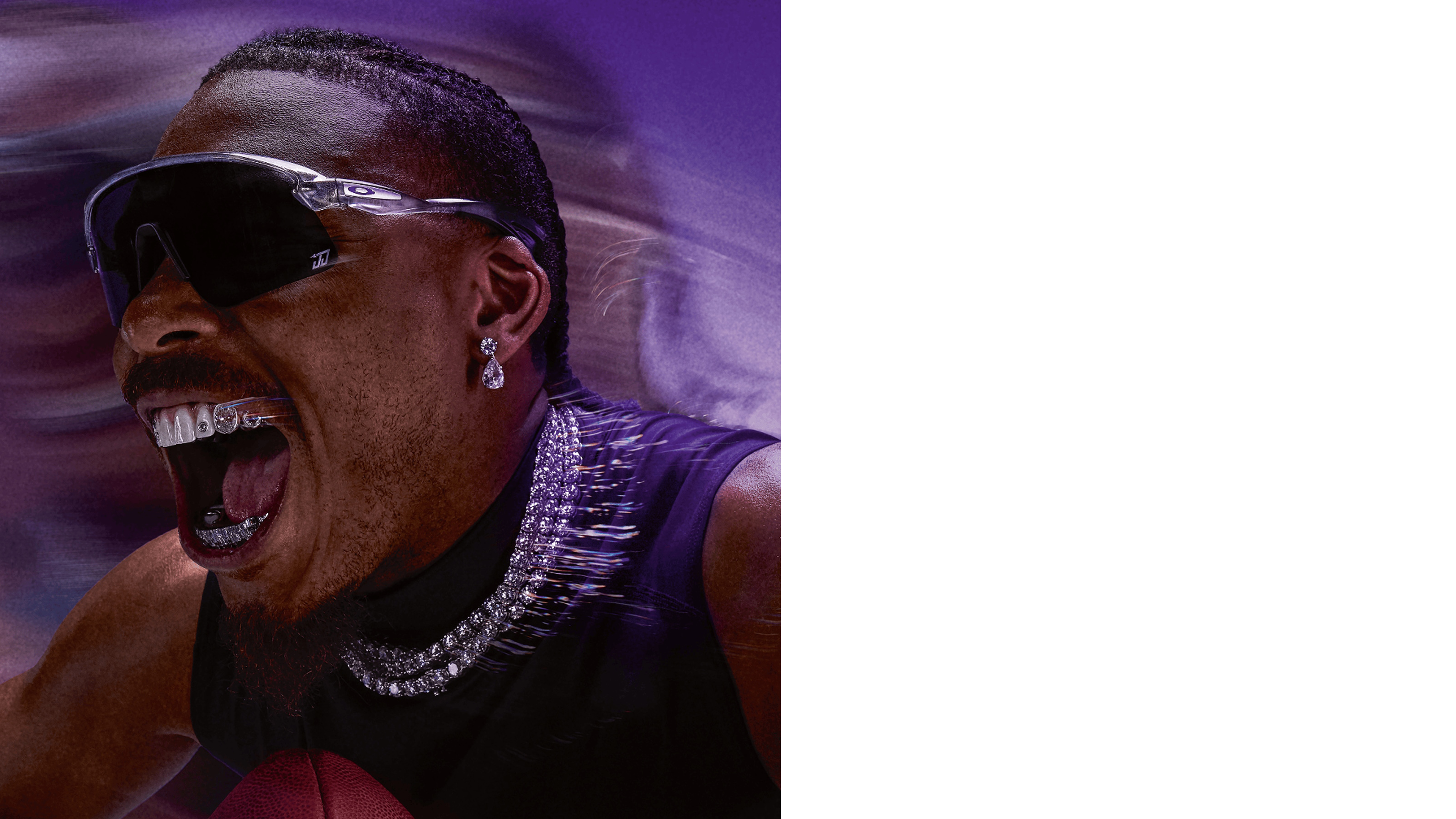 Image of Stunt Devil Justin Jefferson - Grey Ink Moondust | Prizm Black