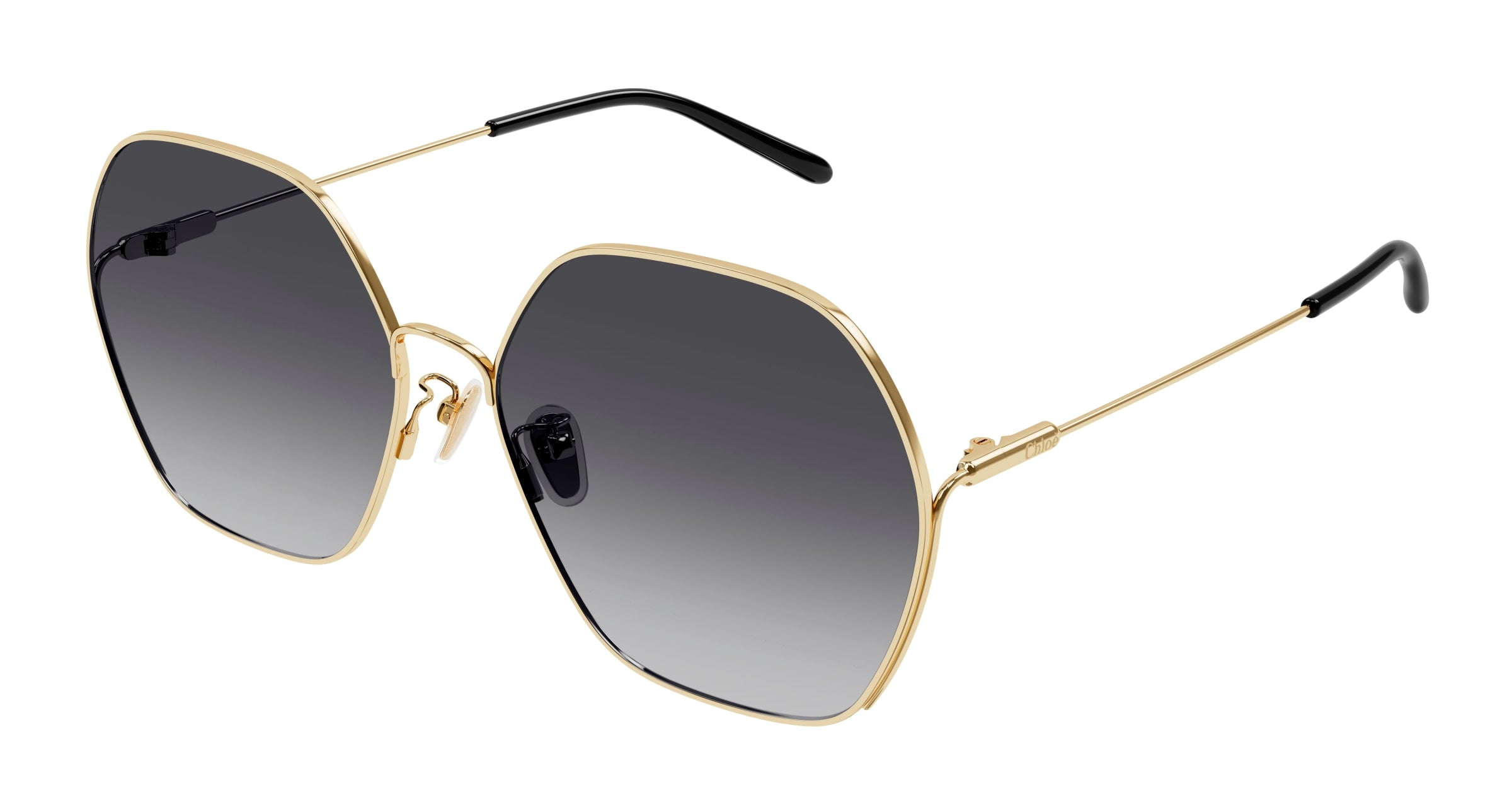 Image of CH0169SA - Gold | Double Gradient Dark Grey/Light Grey