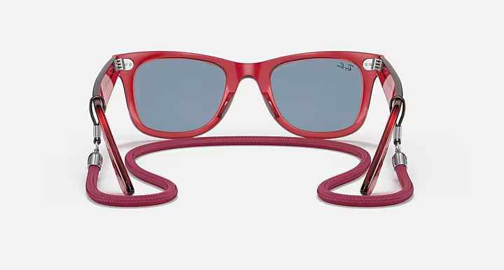 Image of Wayfarer Colorblock - Transparent Red | Blue - 50mm