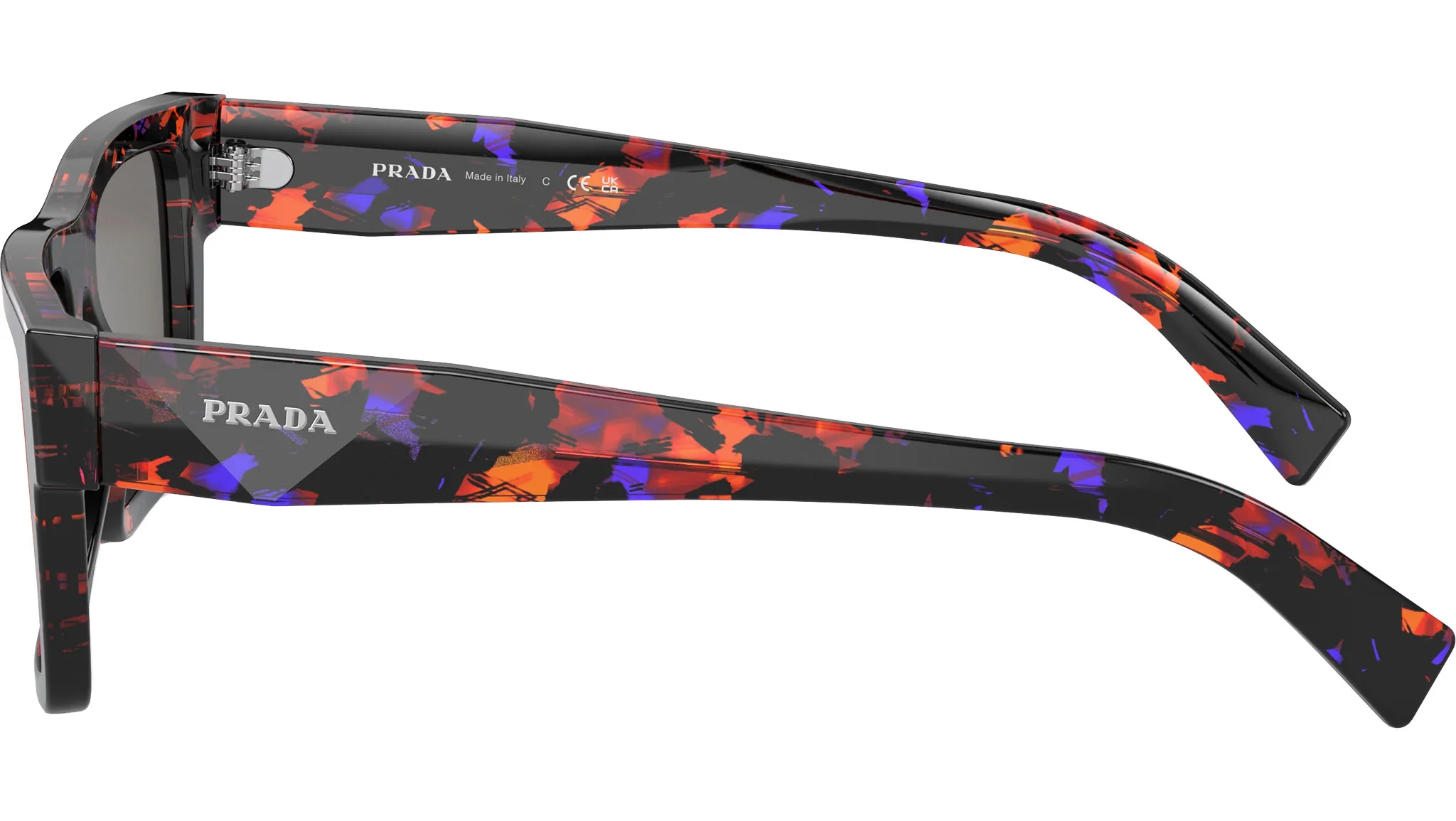 Image of PR 19WS - Abstract Orange | Dark Grey Mirror Blue/Red