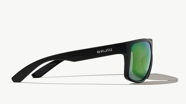 Image of Boneville - Black Matte | Permit Green Mirror Glass