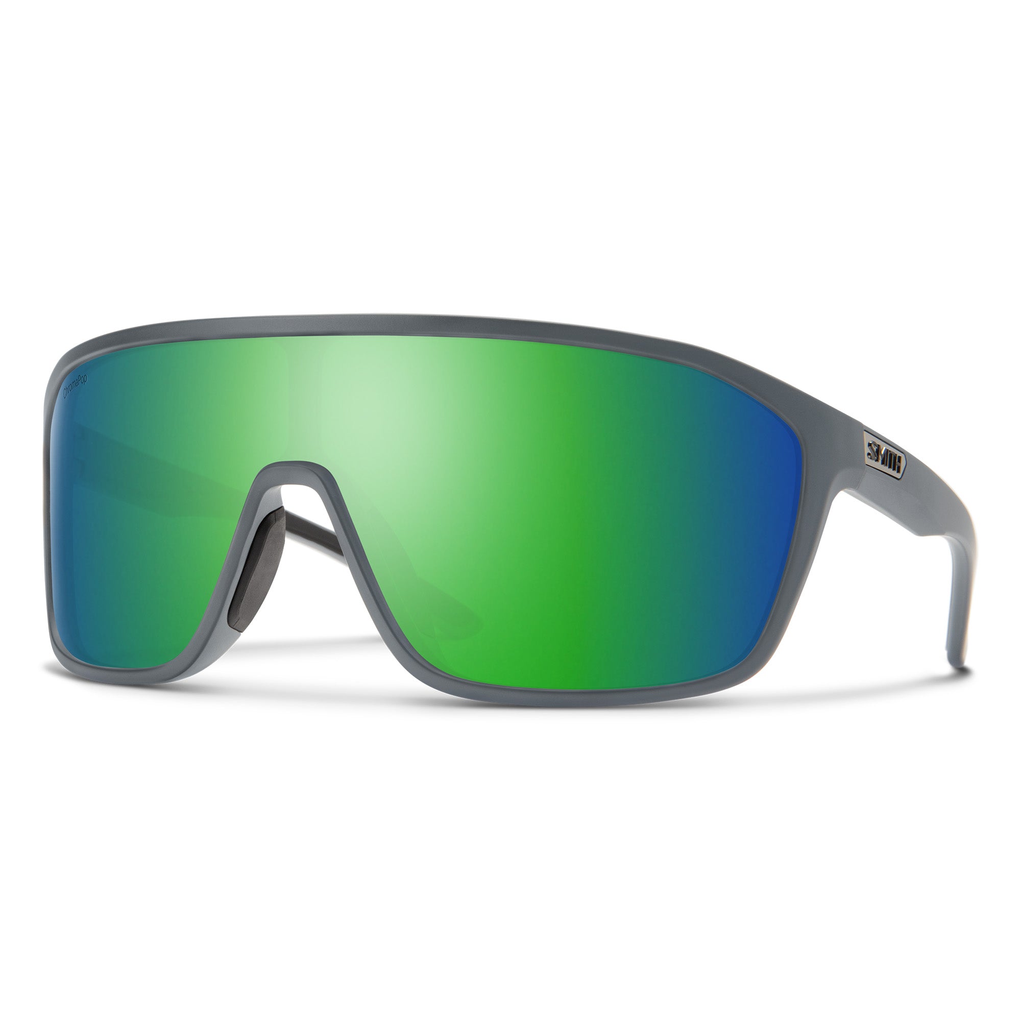 Image of Boomtown - Matte Cement | ChromaPop Polarized Green Mirror