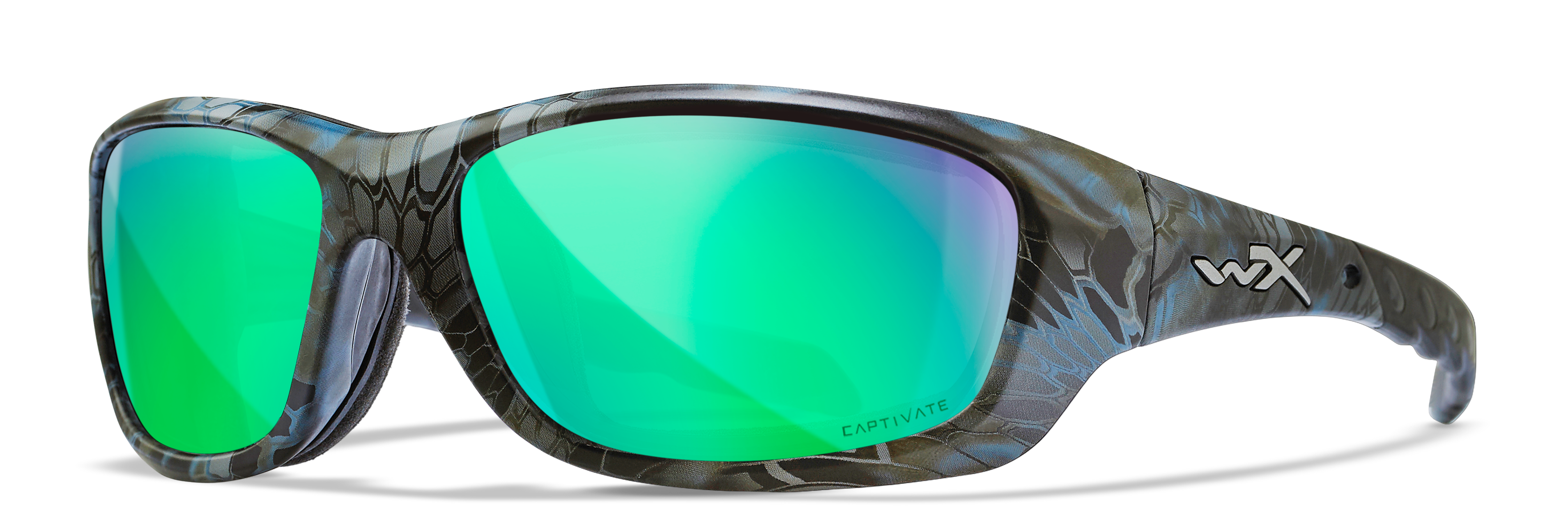 Image of WX Gravity - Kryptek Neptune | Captivate Polarized Green Mirror