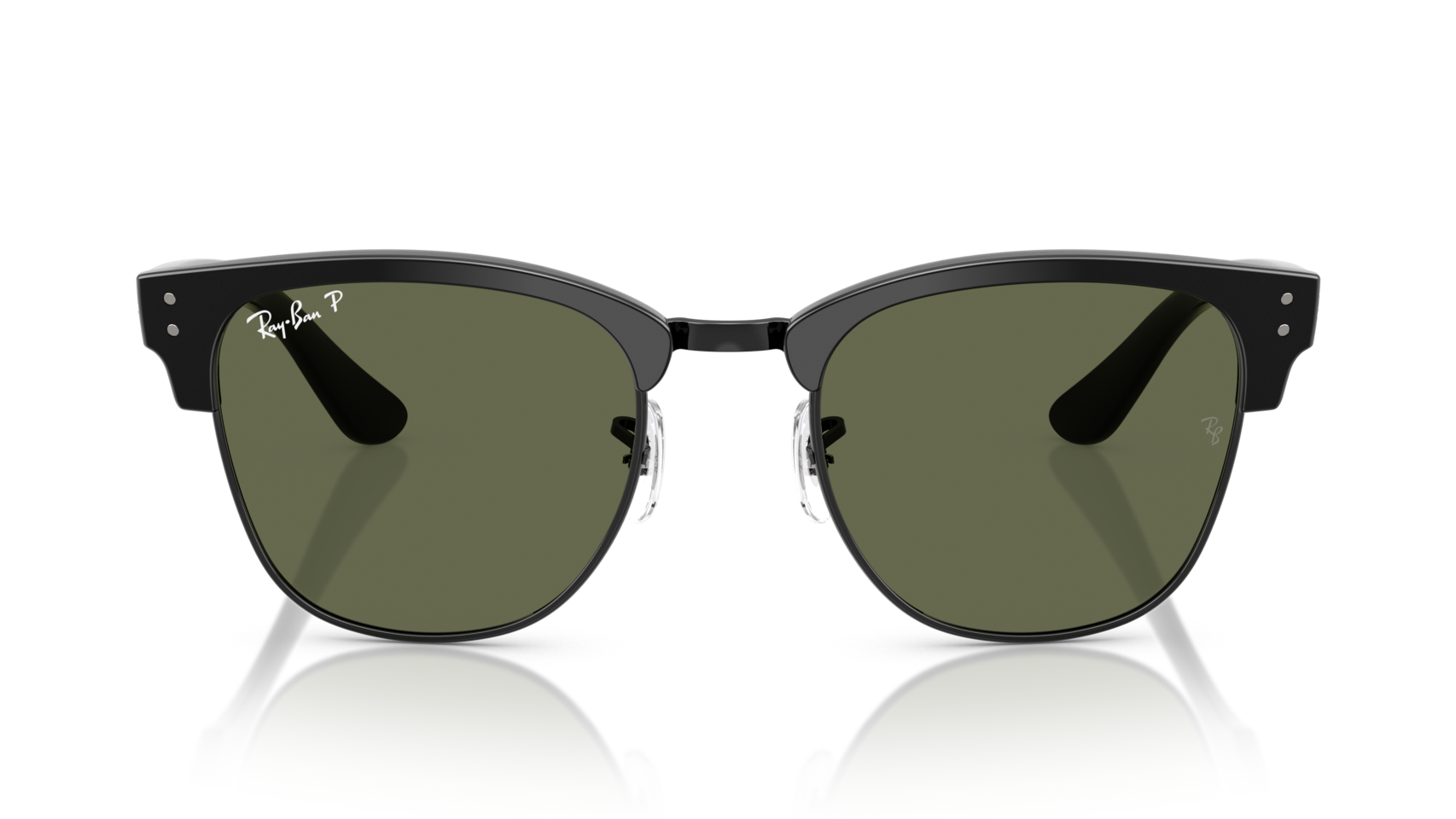 Image of Clubmaster Reverse - Black on Black | Polar Dark Green - 54mm