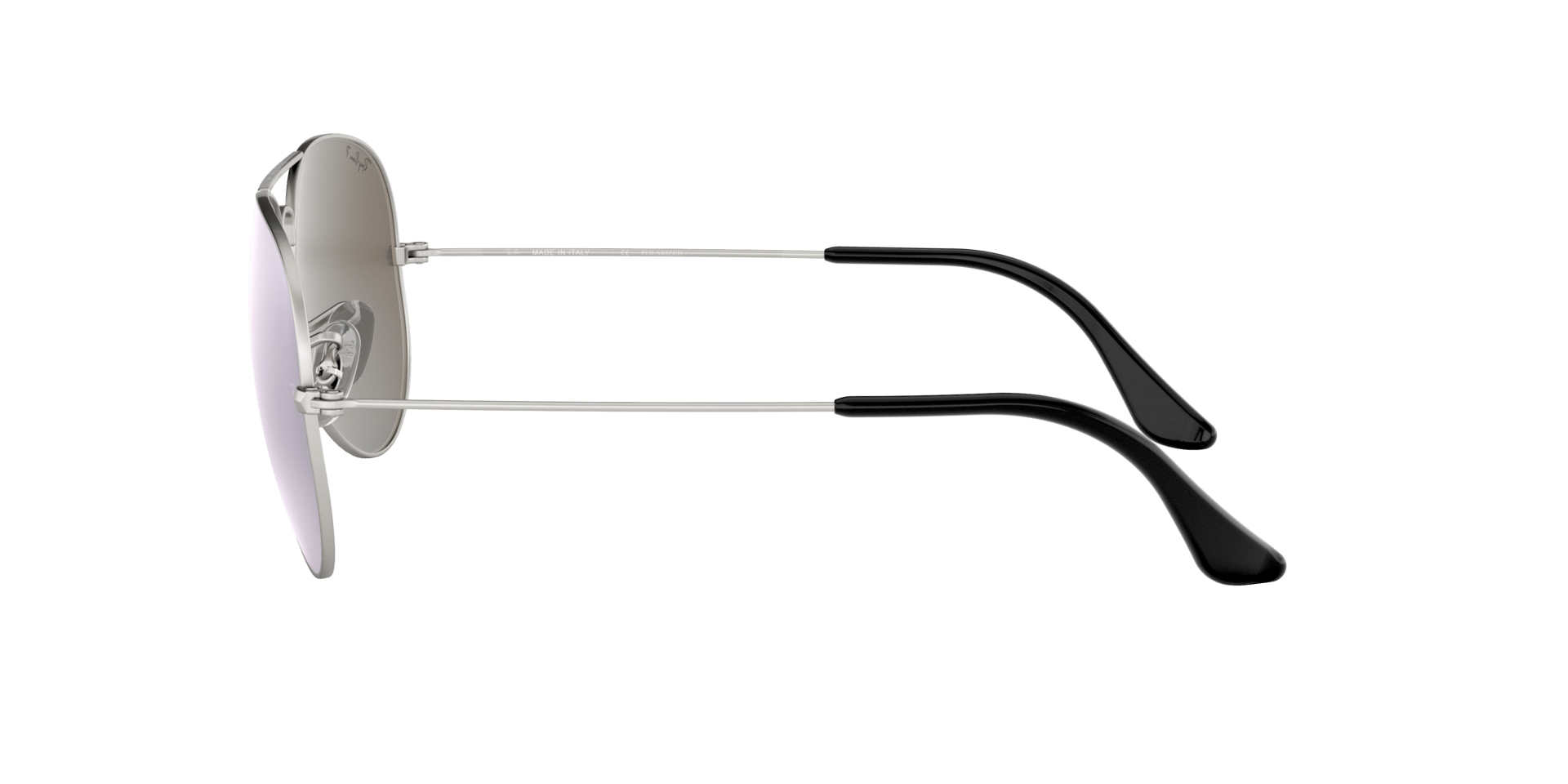 Image of Aviator Large Metal - Matte Silver | Dark Grey Mirror - 58mm - Sunglass World