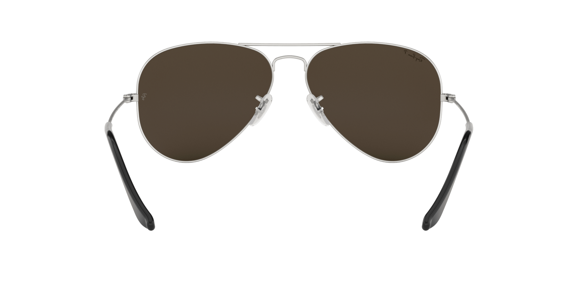 Image of Aviator Large Metal - Matte Silver | Dark Grey Mirror - 58mm - Sunglass World