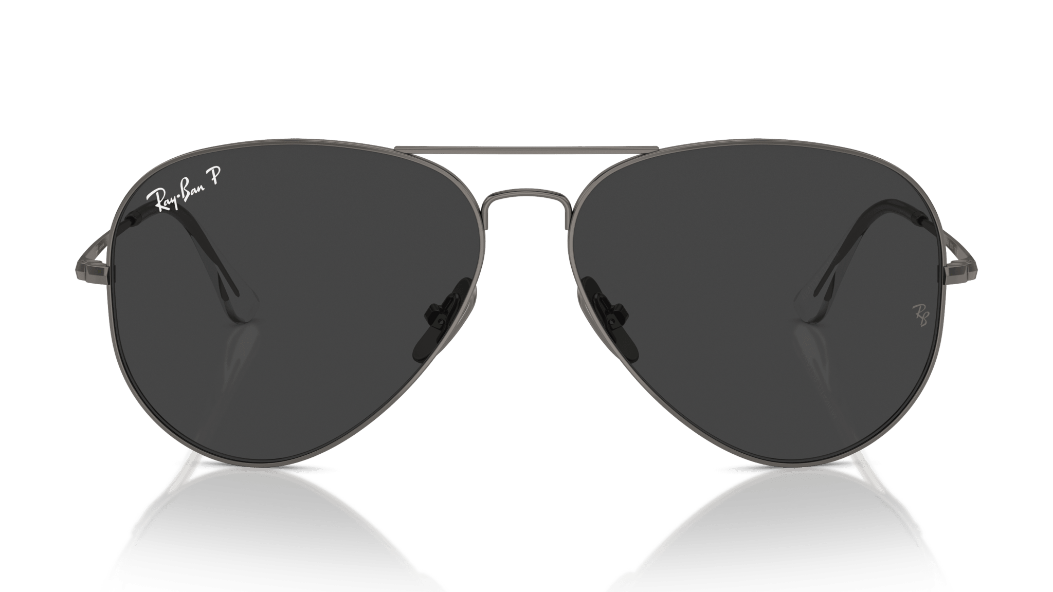Image of Aviator Titanium - Gunmetal | Black - 62mm - Sunglass World