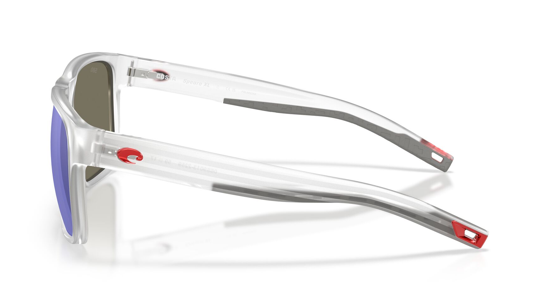 Spearo XL Starboard and Stripes - Matte Clear | Blue Mirror 580G