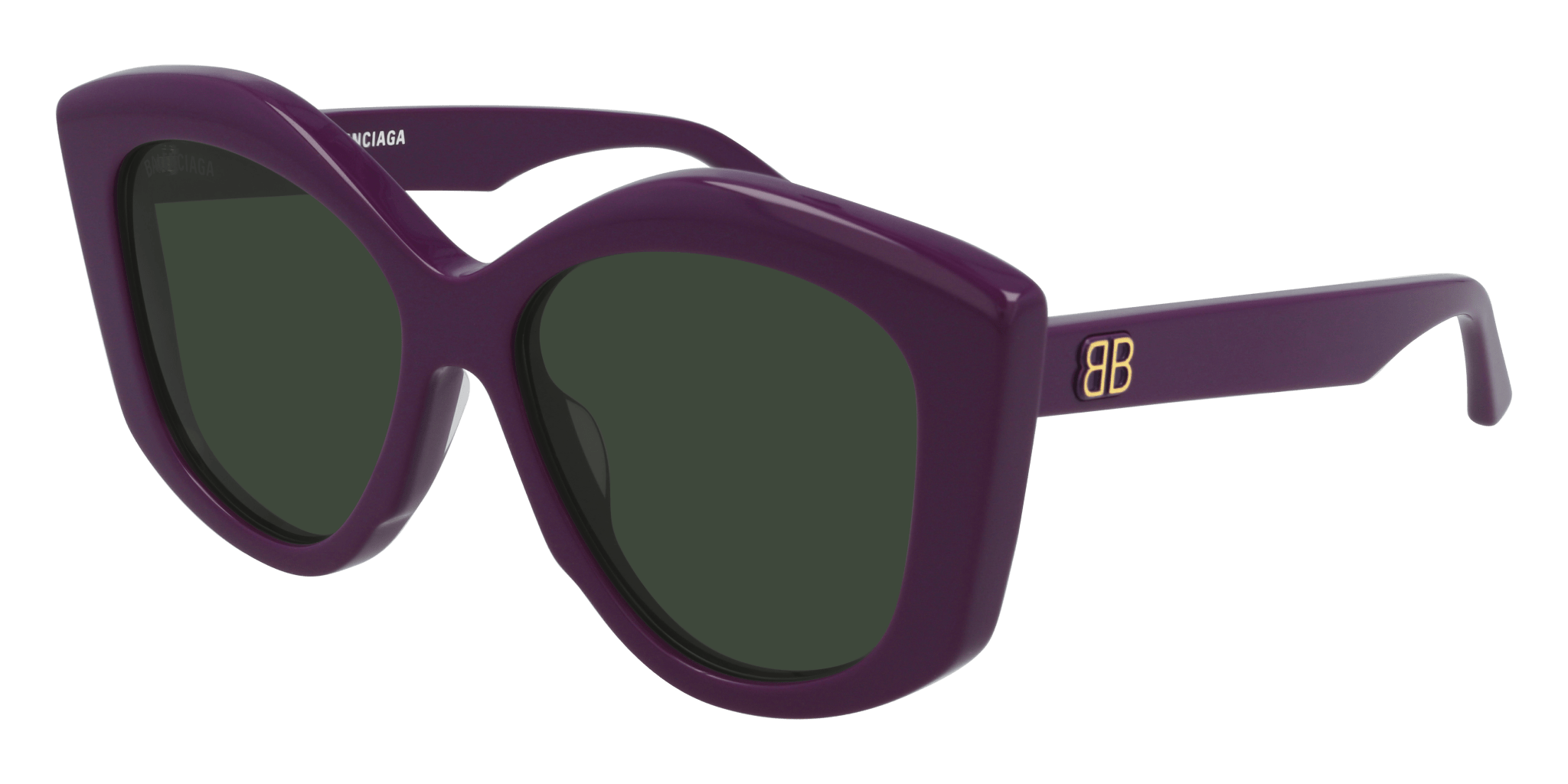 BB0126S - Shiny Solid Grape | Green - Sunglass World