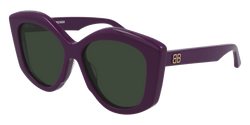 Image of BB0126S - Shiny Solid Grape | Green - Sunglass World