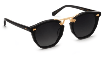 Image of Beau Nylon - Black+Shadow 24K | Grey Gradient Polarized - Sunglass World