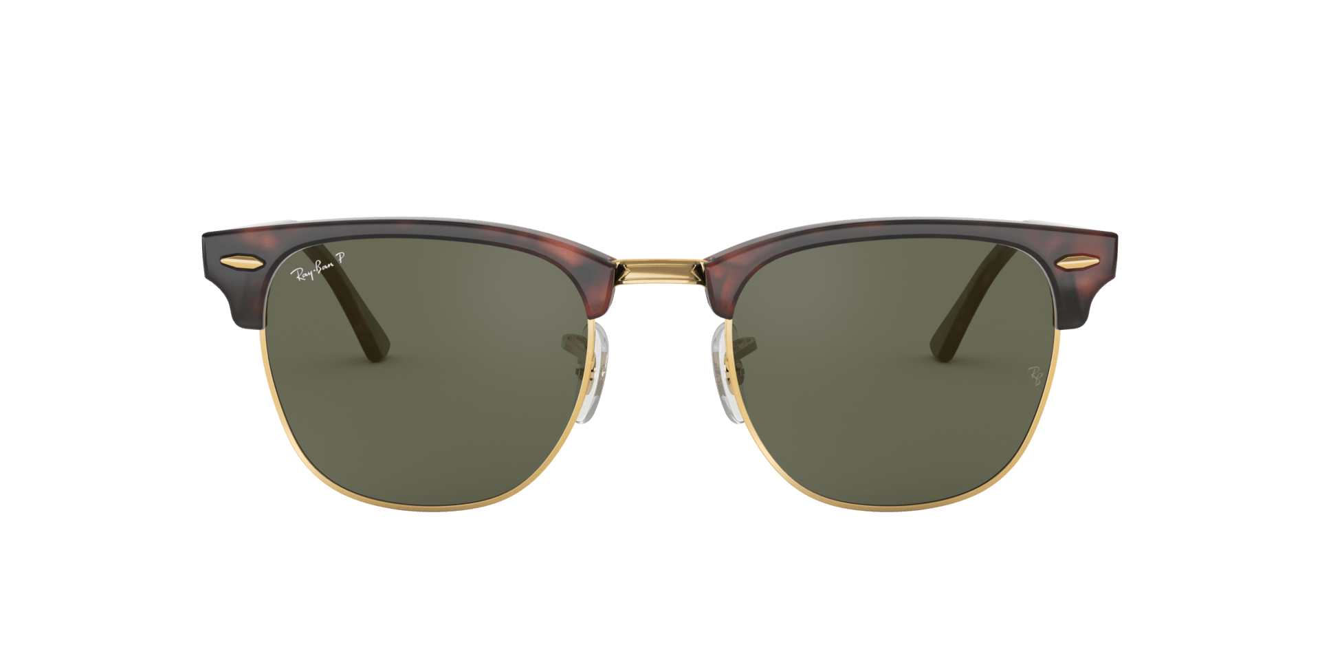 Image of Clubmaster - Red Havana | G 15 Green Polarized - 49mm - Sunglass World