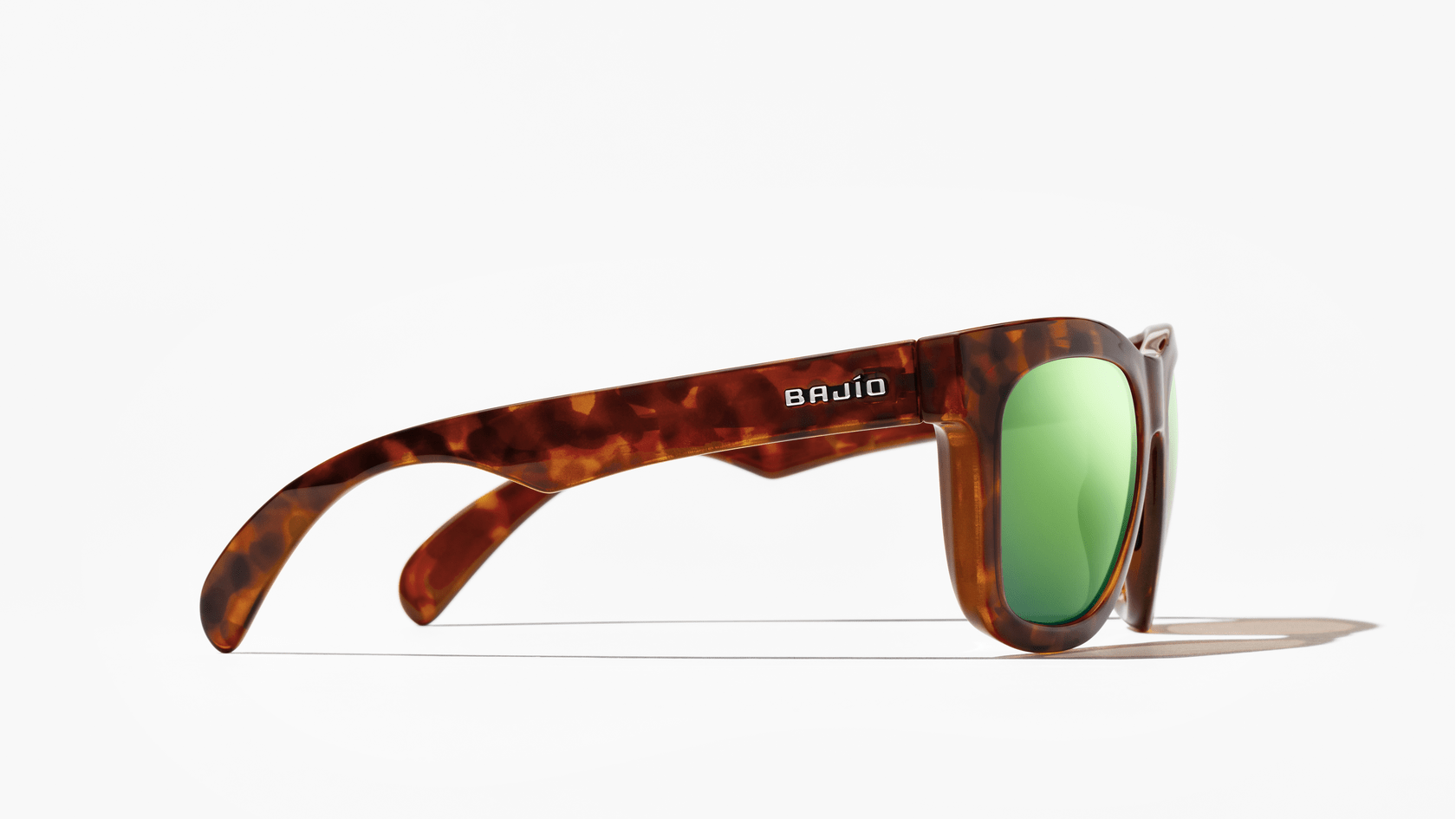 Cometa - Amber Tortoise Gloss | Green Mirror Polycarbonate - Sunglass World