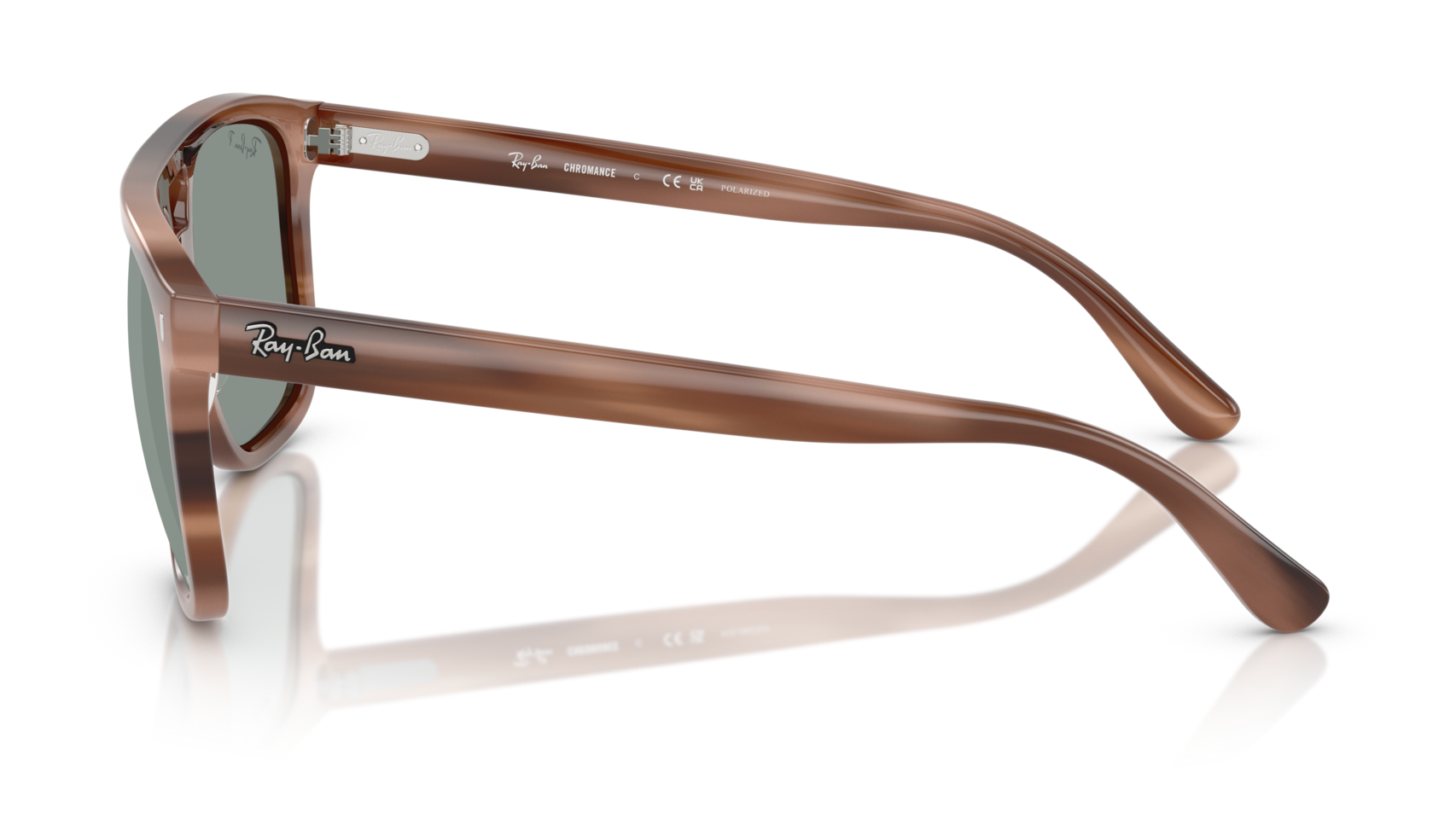Image of RB2213CH Chromance - Havana Brown | Polarized Light Blue