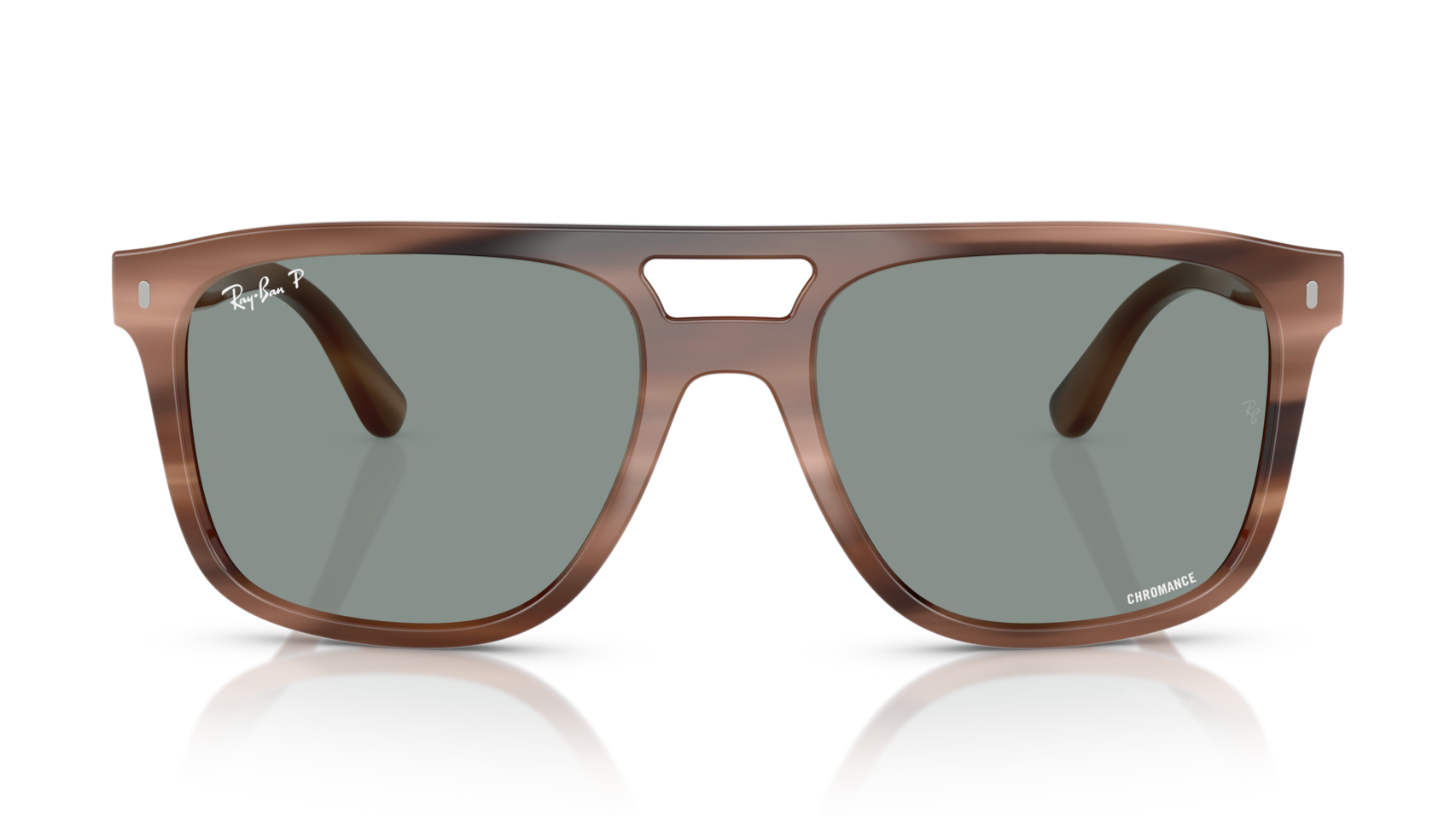Image of RB2213CH Chromance - Havana Brown | Polarized Light Blue