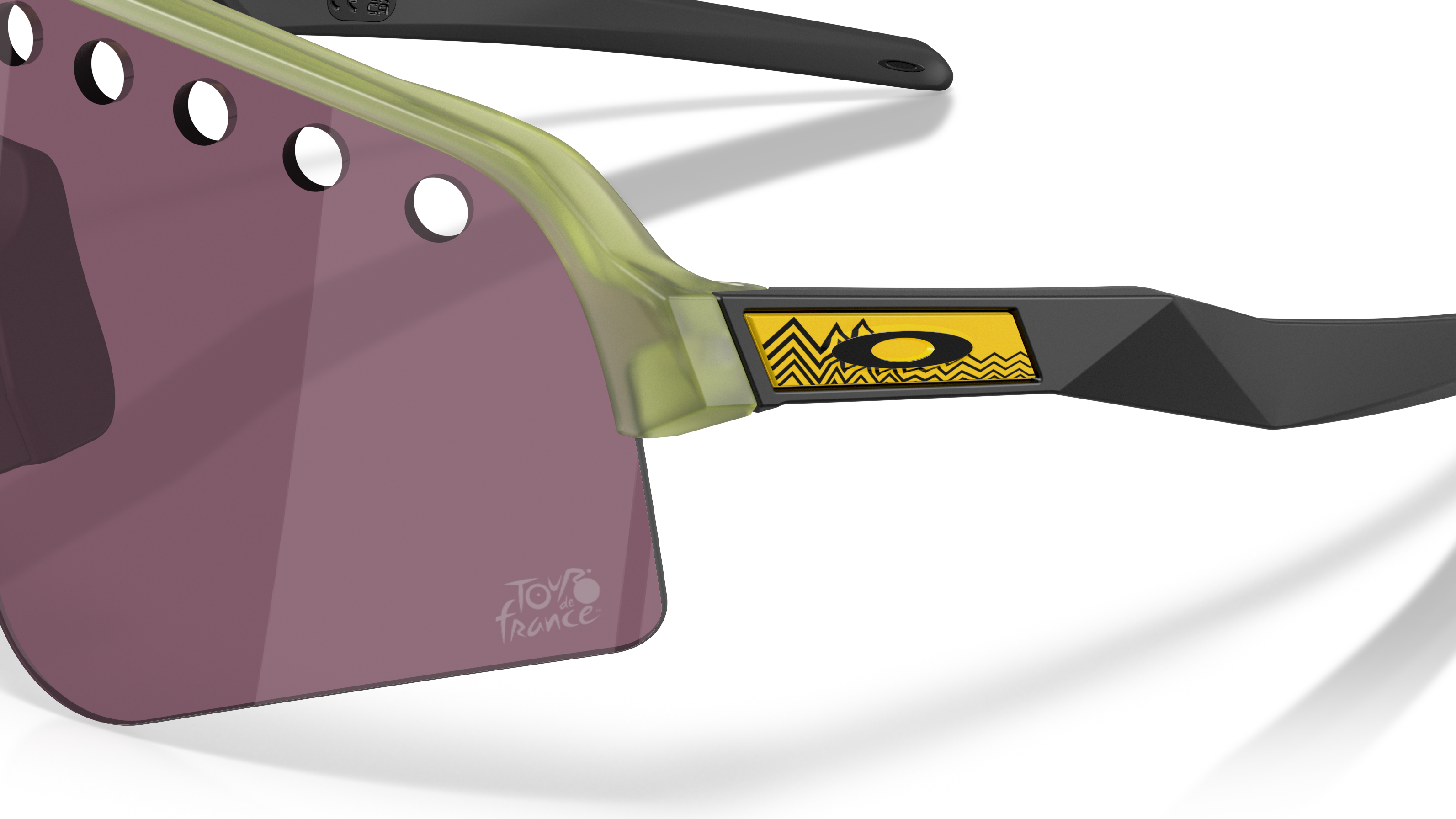 Image of Sutro Lite Sweep Tour De France - Matte Transparent Fern | PRIZM Road Black