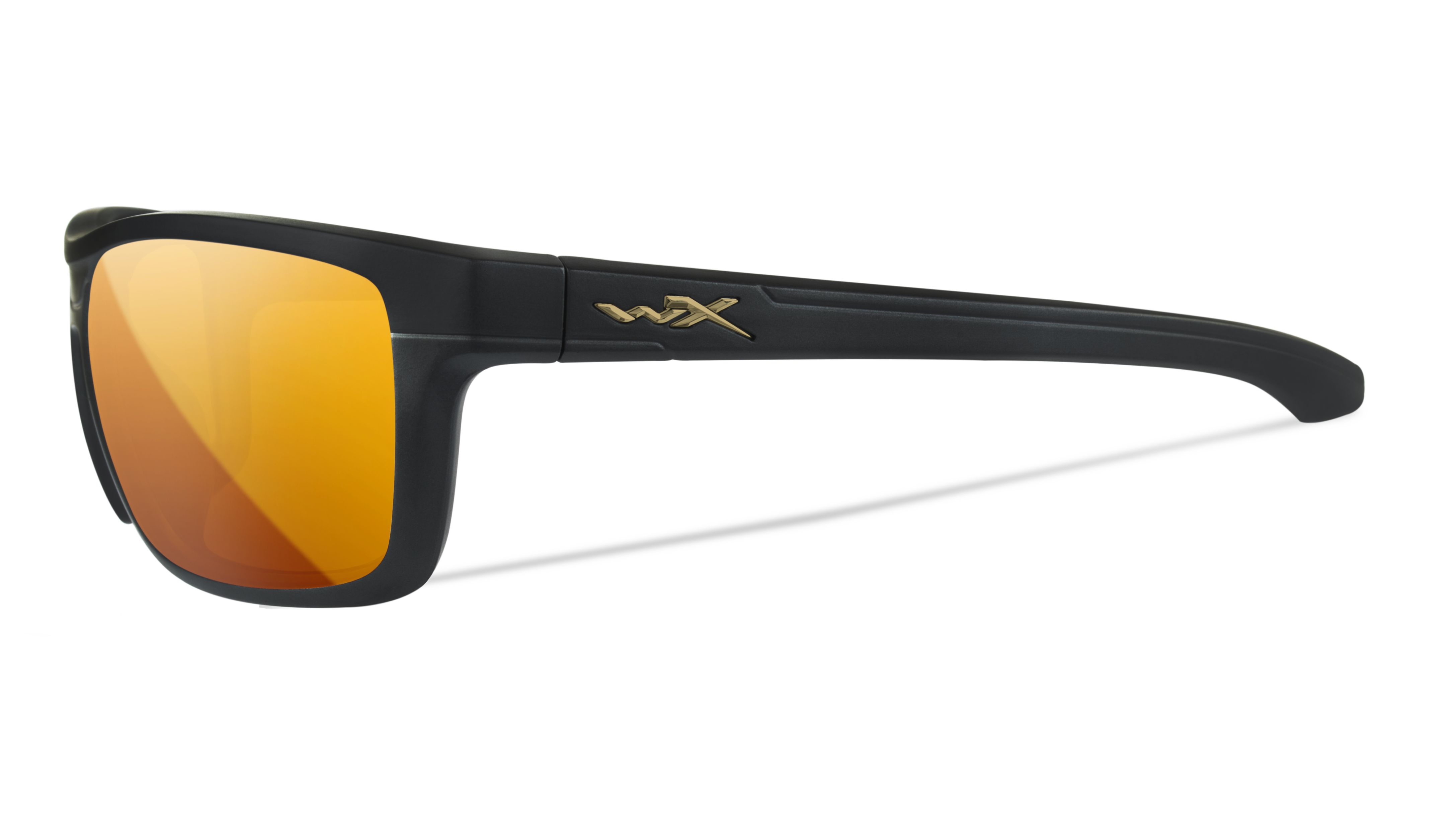 Image of WX Kingpin - Matte Black | Captivate Polarized Bronze Mirror