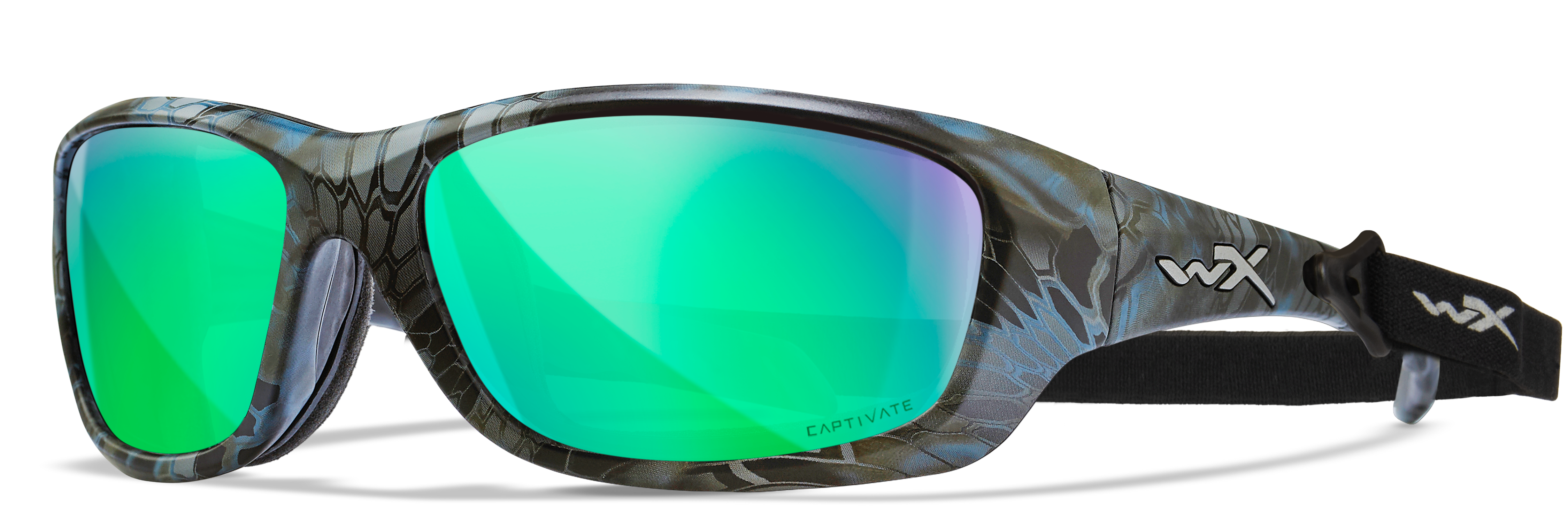 Image of WX Gravity - Kryptek Neptune | Captivate Polarized Green Mirror