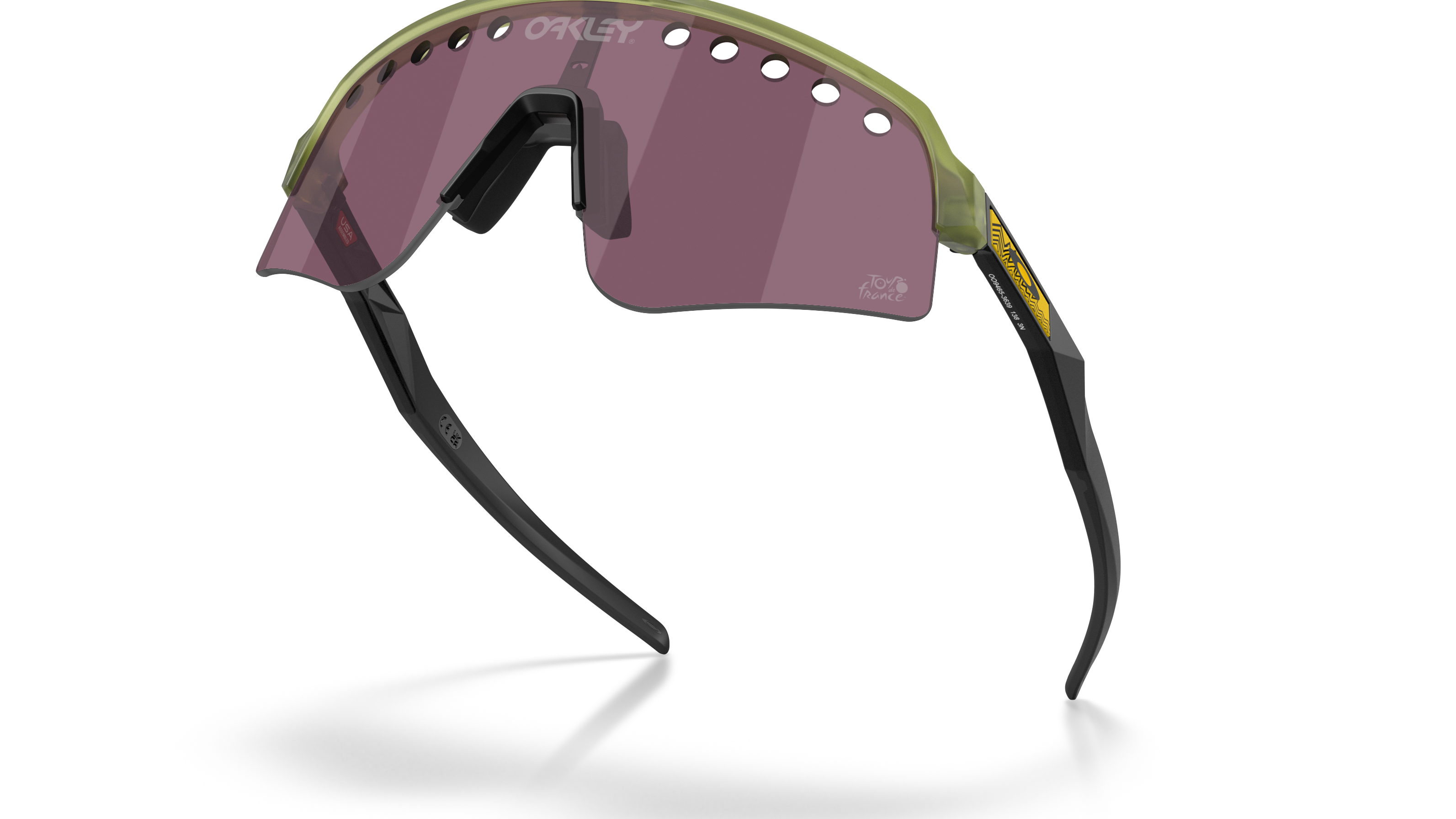 Image of Sutro Lite Sweep Tour De France - Matte Transparent Fern | PRIZM Road Black
