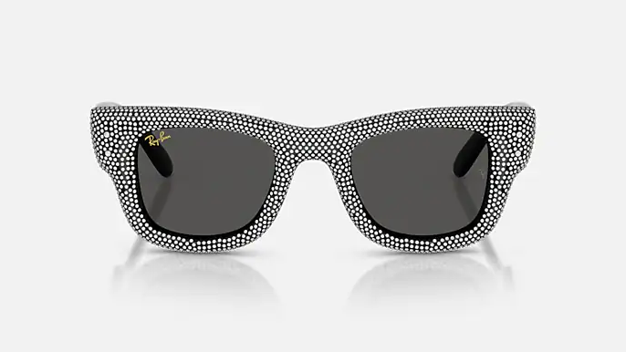Image of ASAP Rocky Wayfarer Puffer - Black & Strass Pave | Dark Grey