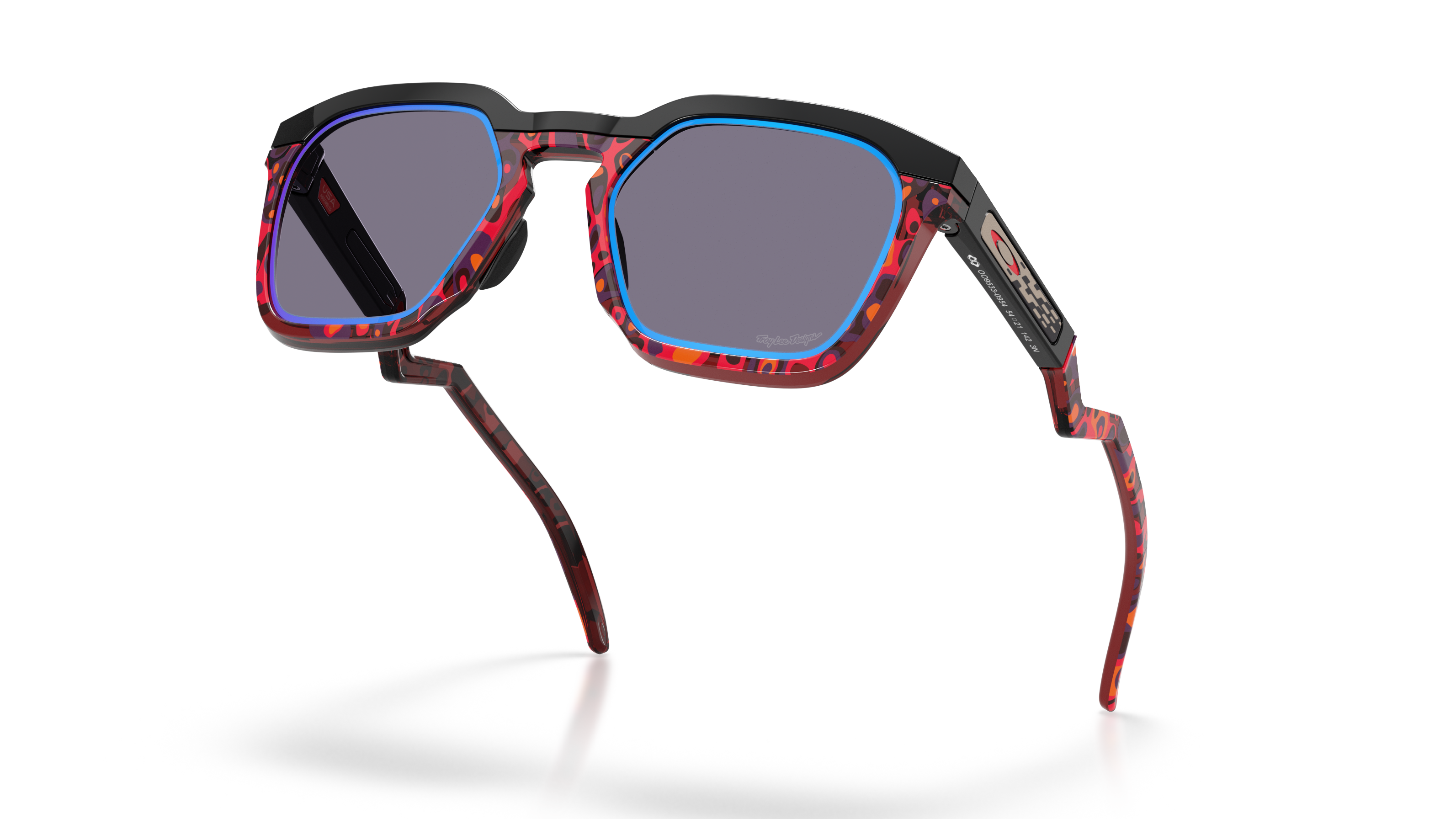 Image of HSTN SQ Troy Lee Design - Matte Black | PRIZM Sapphire Alt Iridium