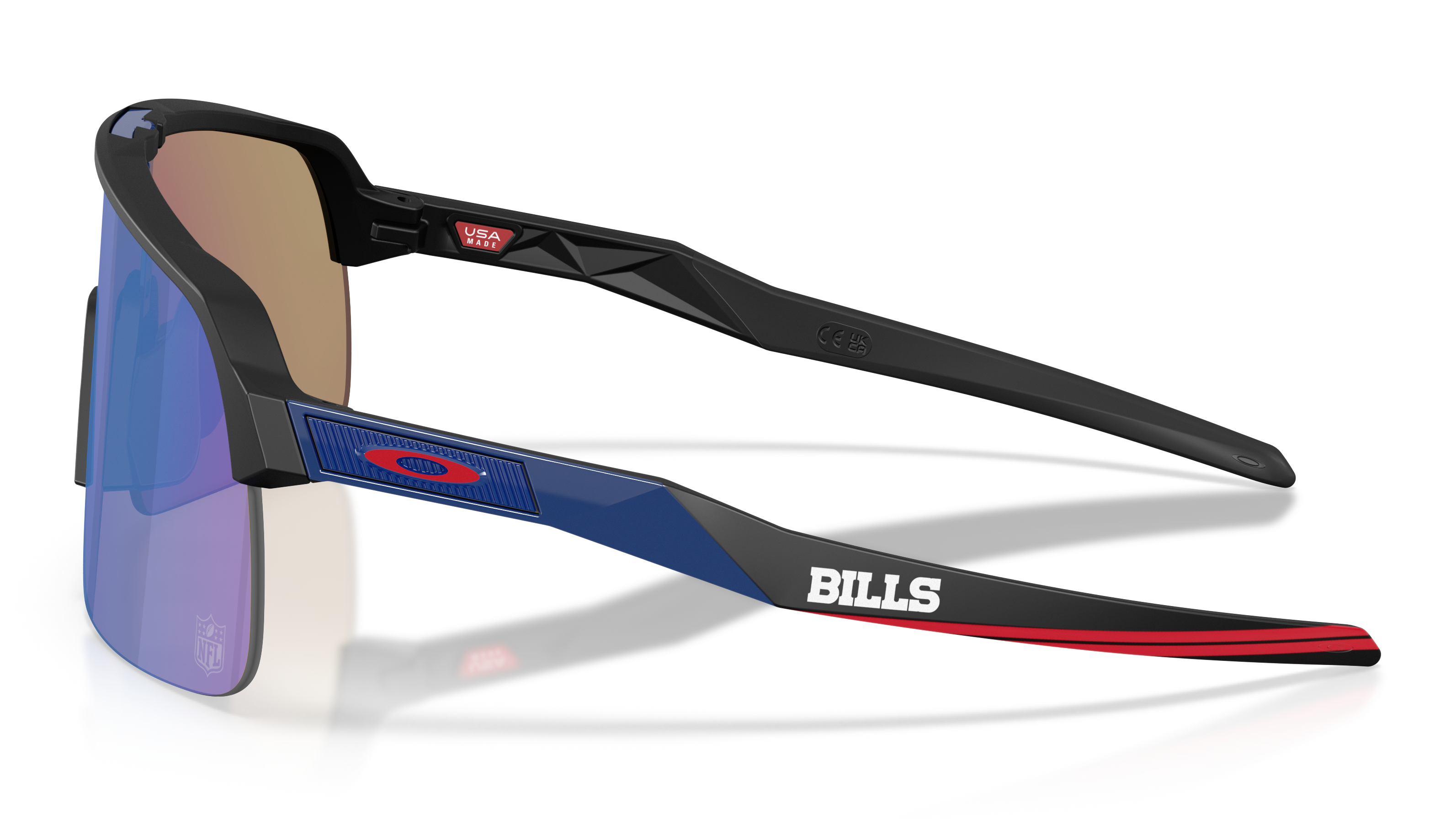Image of Sutro Lite Buffalo Bills - Matte Black | Prizm Snow Sapphire