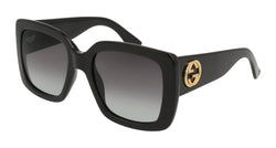Image of GG0141SN - Shiny Black | Grey Gradient - Sunglass World