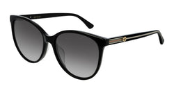 Image of GG0377SKN - Shiny Black | Grey Gradient - Sunglass World