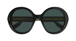 Image of GG1081S - Shiny Solid Black | Grey - Sunglass World