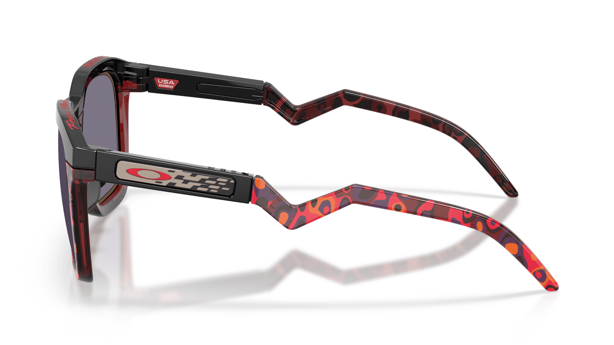 Image of HSTN SQ Troy Lee Design - Matte Black | PRIZM Sapphire Alt Iridium - Sunglass World
