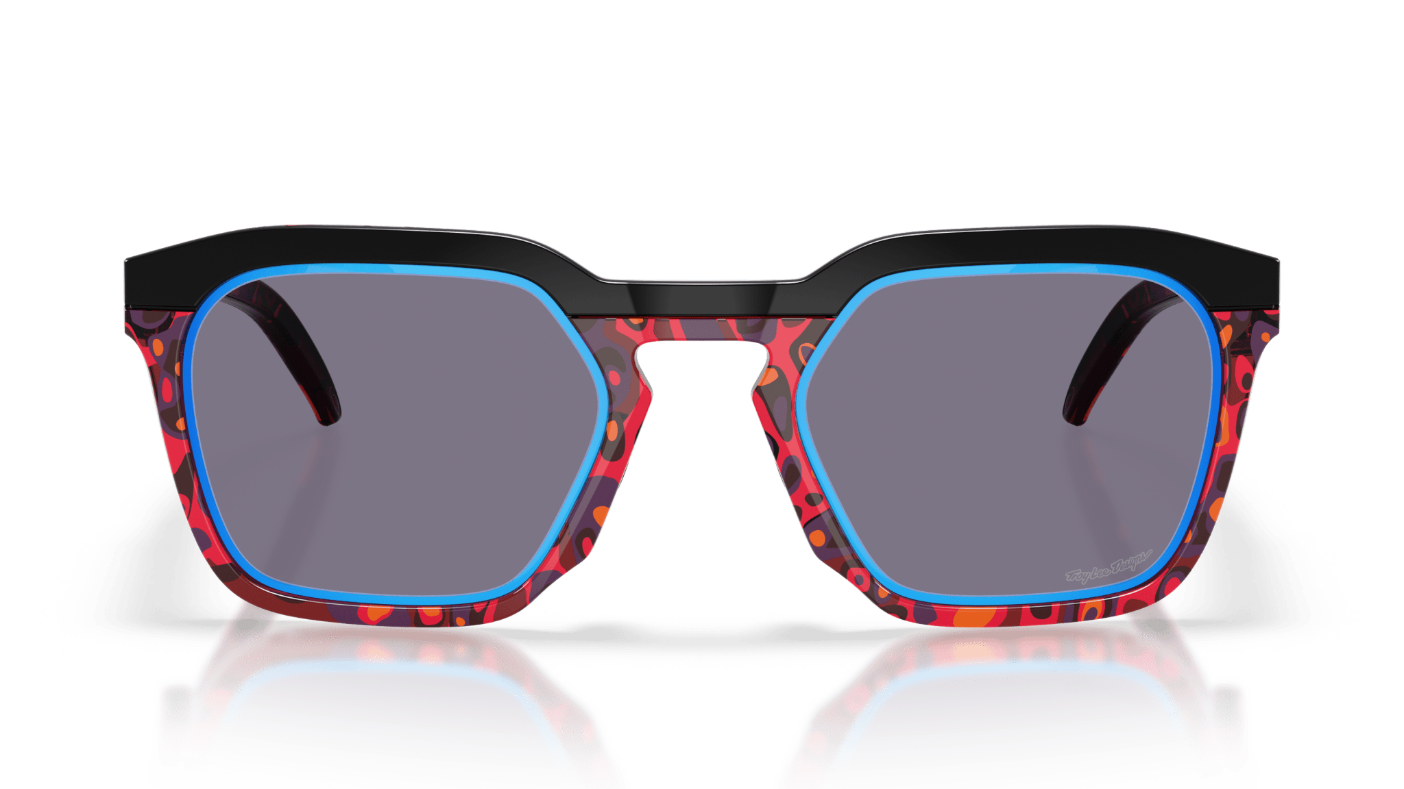 Image of HSTN SQ Troy Lee Design - Matte Black | PRIZM Sapphire Alt Iridium - Sunglass World
