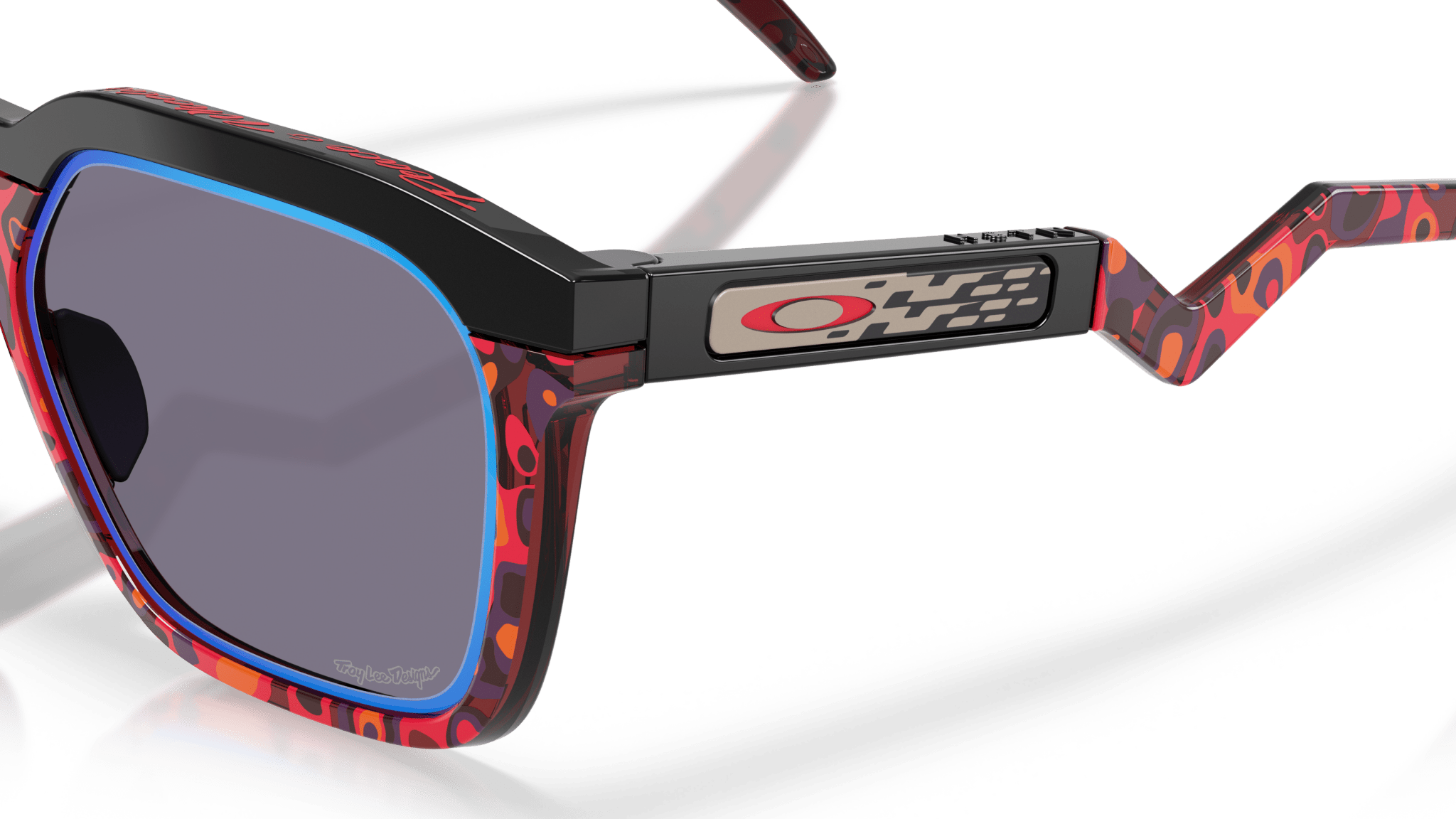 Image of HSTN SQ Troy Lee Design - Matte Black | PRIZM Sapphire Alt Iridium - Sunglass World