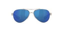 Image of Loreto - Palladium W | White Temples | Blue Mirror 580P - Sunglass World