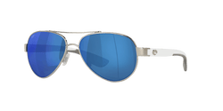 Image of Loreto - Palladium W | White Temples | Blue Mirror 580P - Sunglass World