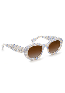Image of Margaret - Gingham over Crystal | Amber Gradient - Sunglass World