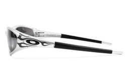 Image of MUZM Straight Jacket 99 X - Silver Grey Flames | Prizm Black - Sunglass World