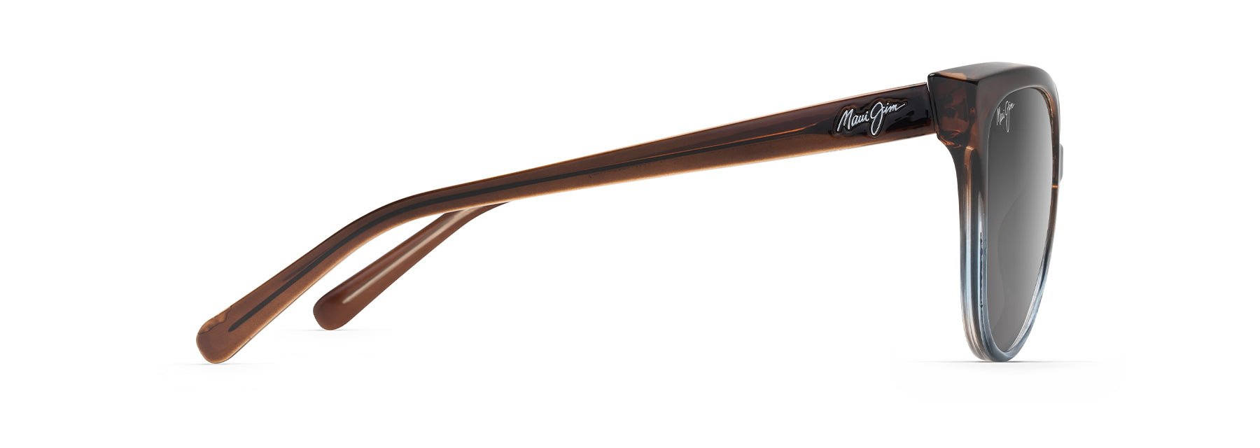 Olu Olu - Translucent Dark Chocolate W | Blue | Maui Rose - Sunglass World